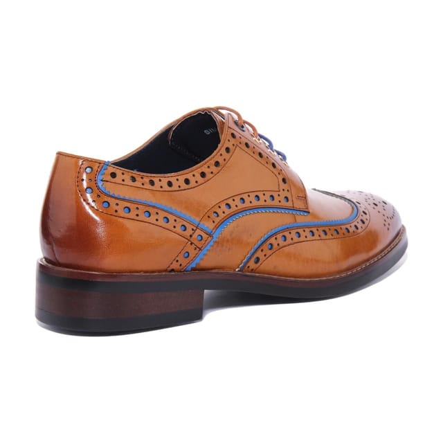 JUSTINREESS ENGLAND JUSTINREESS ENGLAND Men's 'Simon' Leather Shoes in Brown - 3