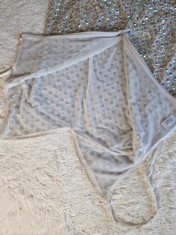 Oh Polly Embellished silver dress