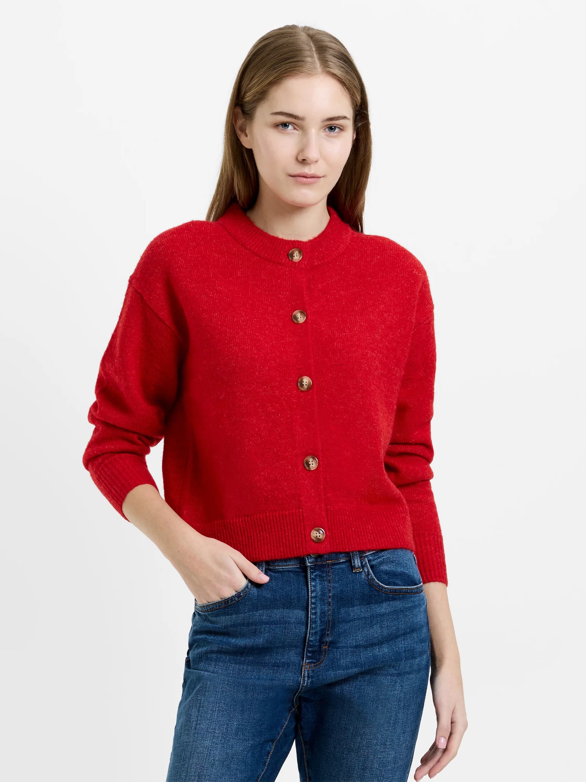 French Connection Kezia Cardigan Scarlet Red