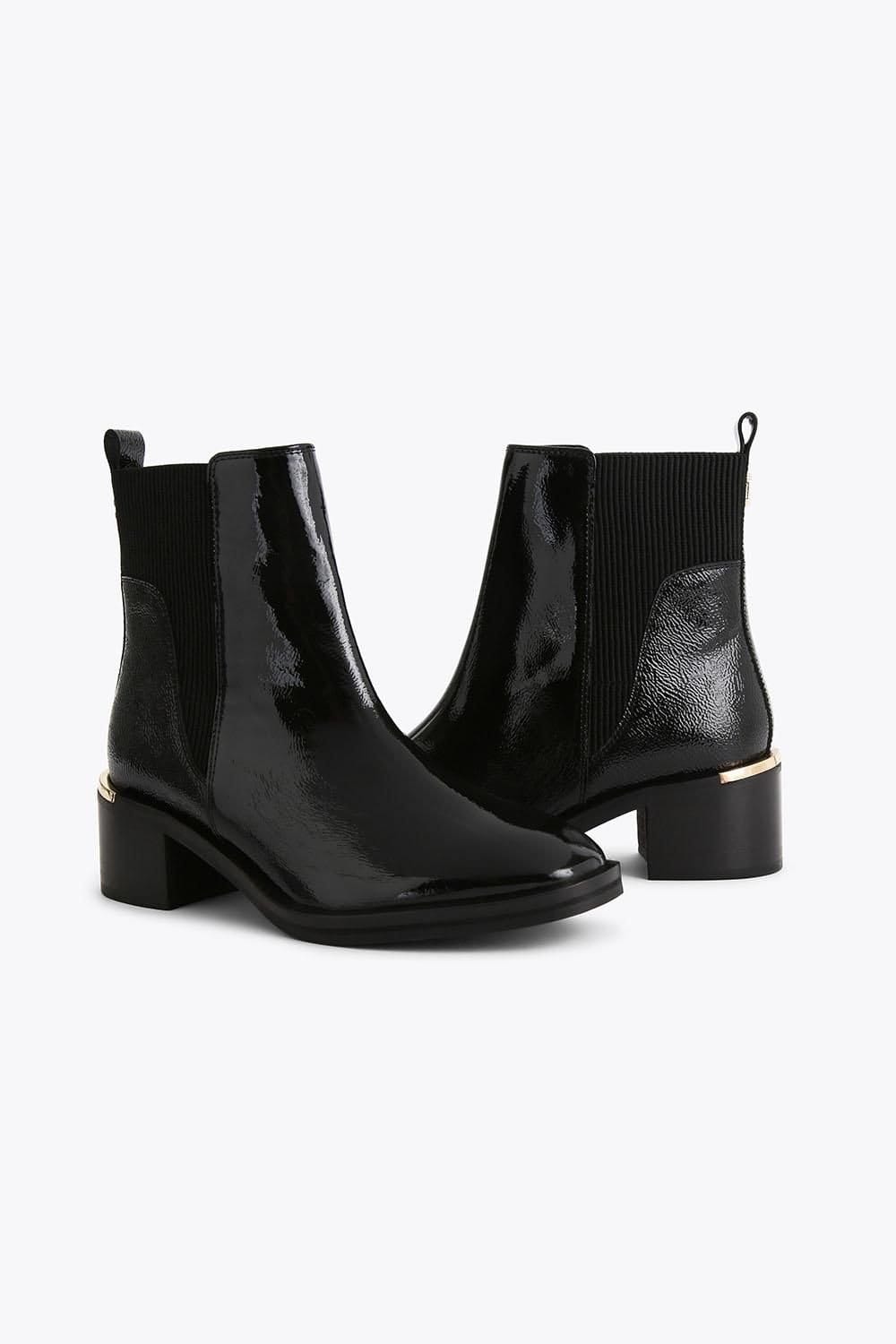Carvela Carvela Women's 'Liberta Ankle' Patent Boots in Black - 4