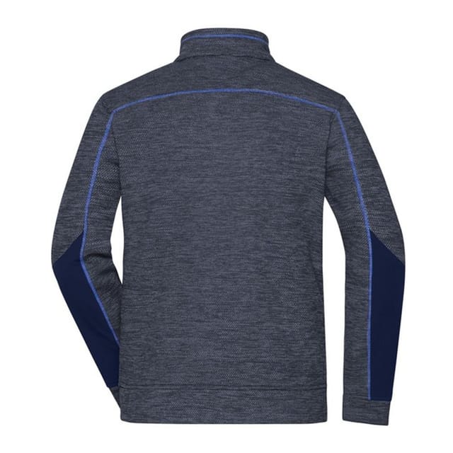 James and Nicholson James and Nicholson Men's Structured Fleece Jacket in Navy - 2