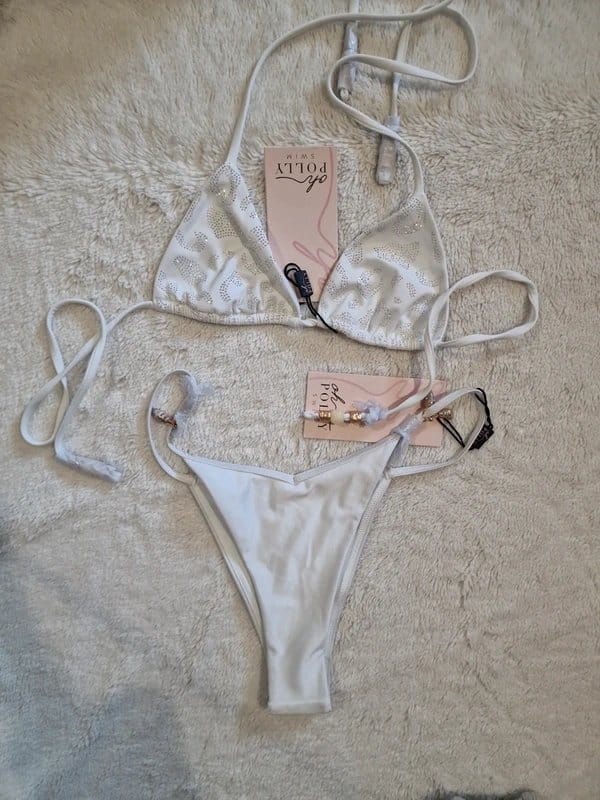 Oh Polly Embellished white bikini - 1