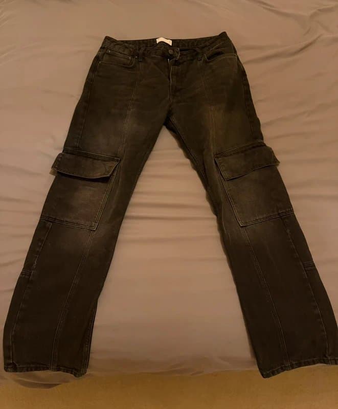 ASOS Design Denim black cargos