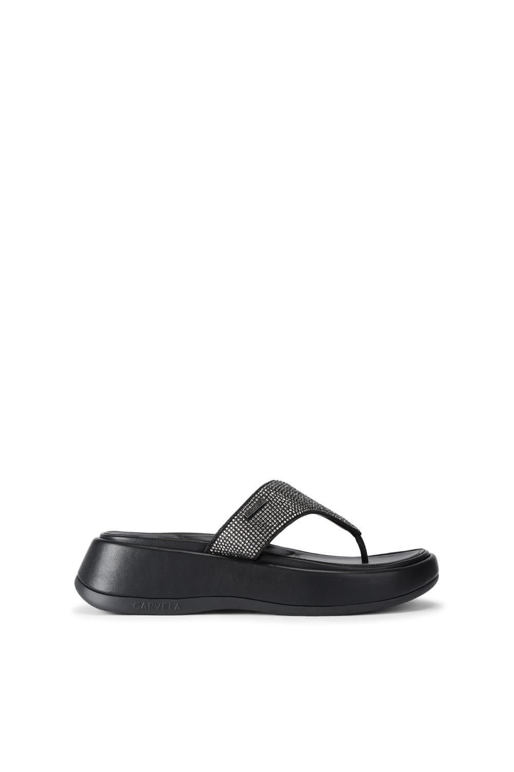 Carvela Carvela Women's 'Dorata Sandal' Fabric Sandals in Black