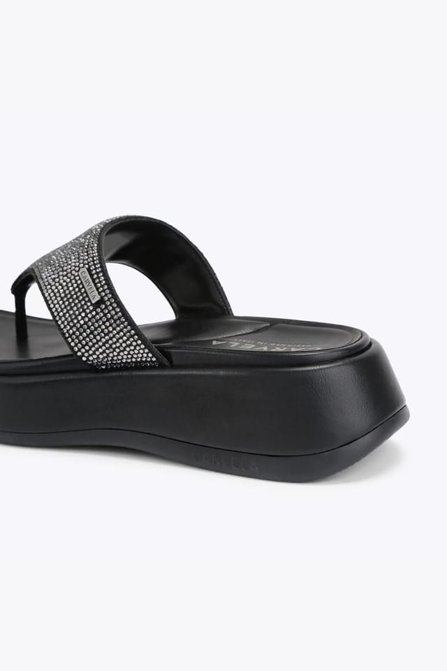 Carvela Carvela Women's 'Dorata Sandal' Fabric Sandals in Black - 3