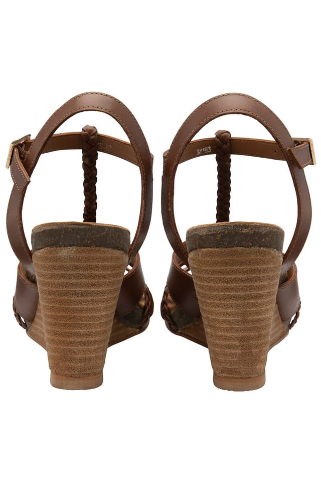 Ravel Ravel Women's 'Ardo' Leather Wedge Sandals in Tan - 3
