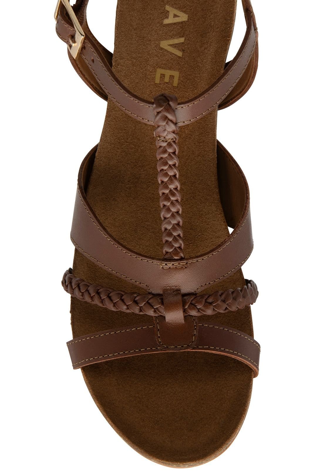 Ravel Ravel Women's 'Ardo' Leather Wedge Sandals in Tan - 4