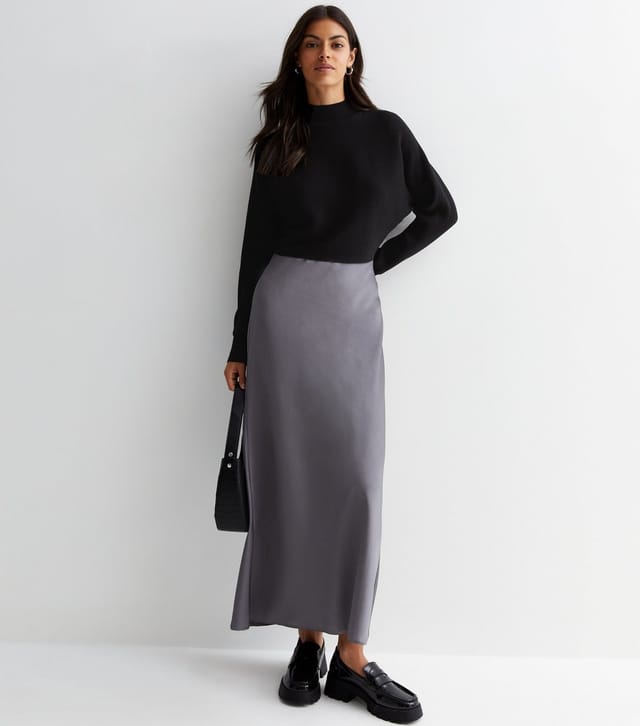 New Look Women's Black Ribbed Knit Crop Jumper New Look - 2