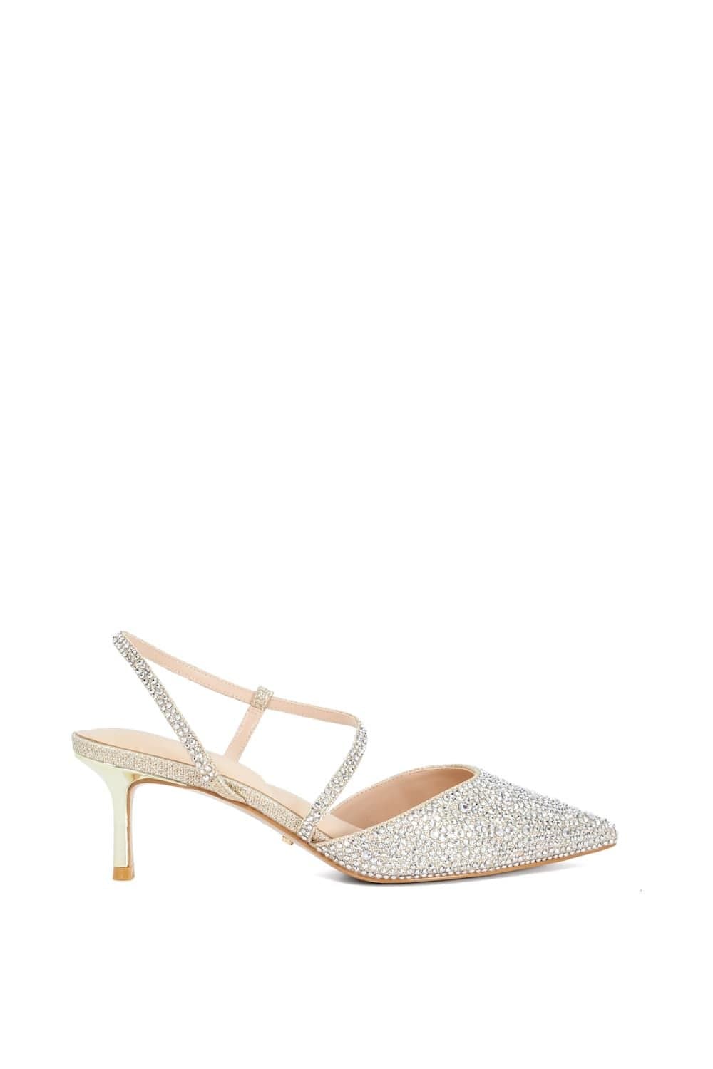 Dune London Dune London Women's Wide Fit 'Charmed' Court Shoes in Metallics