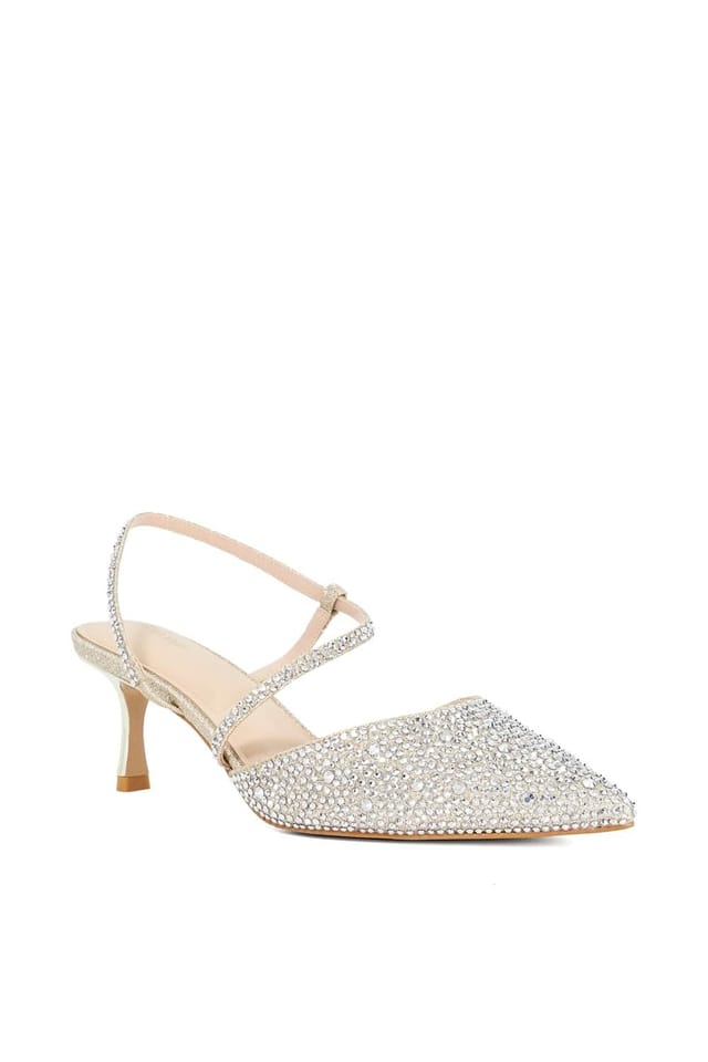 Dune London Dune London Women's Wide Fit 'Charmed' Court Shoes in Metallics - 2
