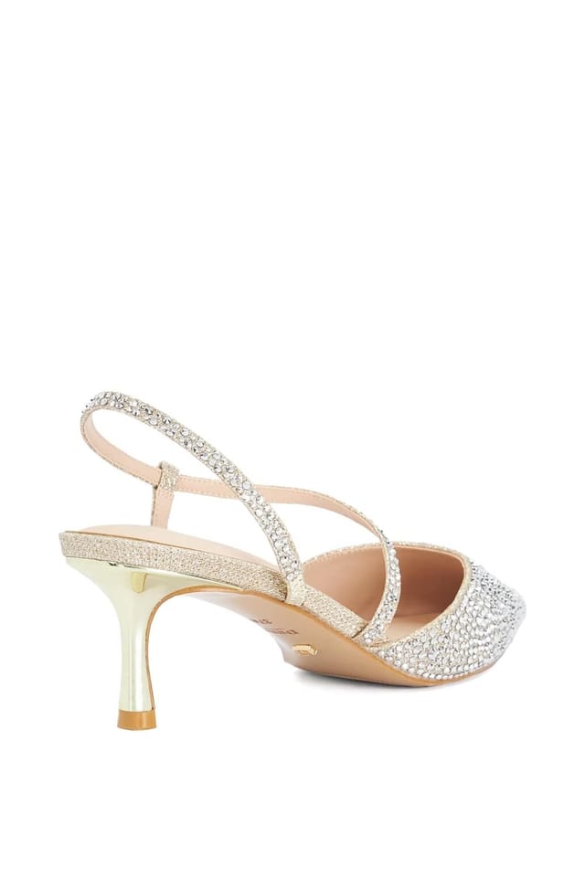 Dune London Dune London Women's Wide Fit 'Charmed' Court Shoes in Metallics - 3
