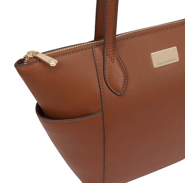 Paul Costelloe Paul Costelloe Women's Morava Leather Tote/Shoulder Bag in Camel - 2