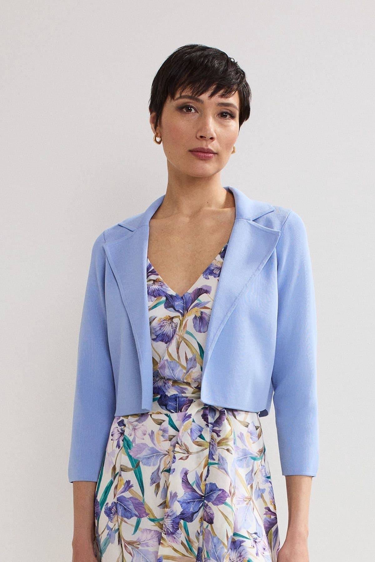 Phase Eight Phase Eight Baby Blue Cropped Jacket