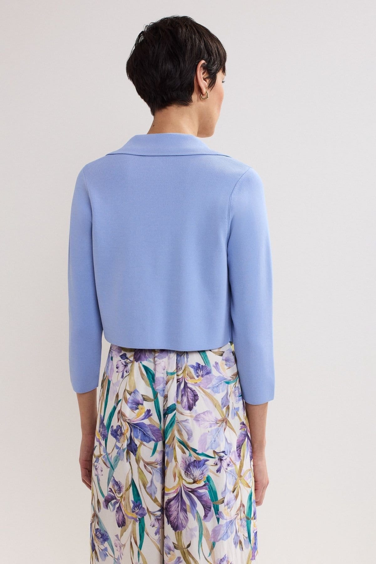 Phase Eight Phase Eight Women's Rihanna Cropped Jacket in Baby Blue - 4