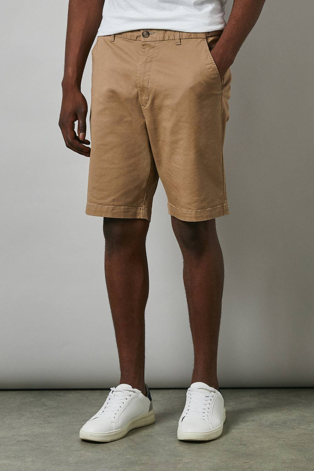Maine Maine Men's Premium Chino Shorts in Stone - 2