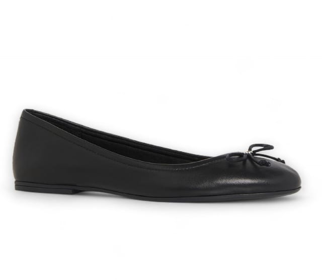 Windsor Smith Windsor Smith Women's Leather Mocassin Bellarina Flat Shoes - Babydoll in Black - 3