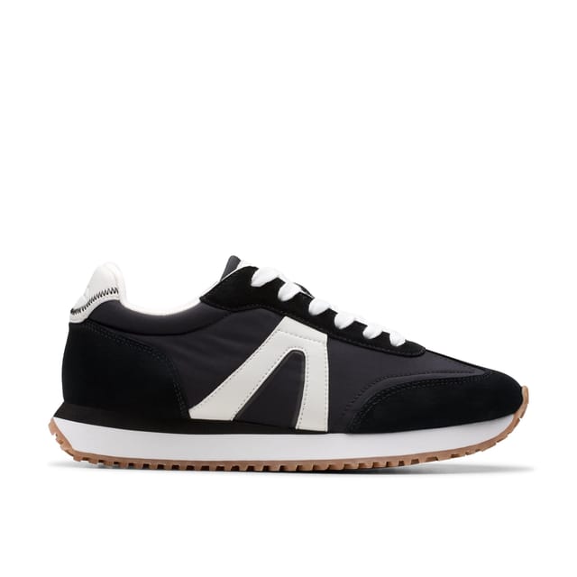 Clarks Clarks Women's Calo Run Black Combination Trainers, Lace Up - 3