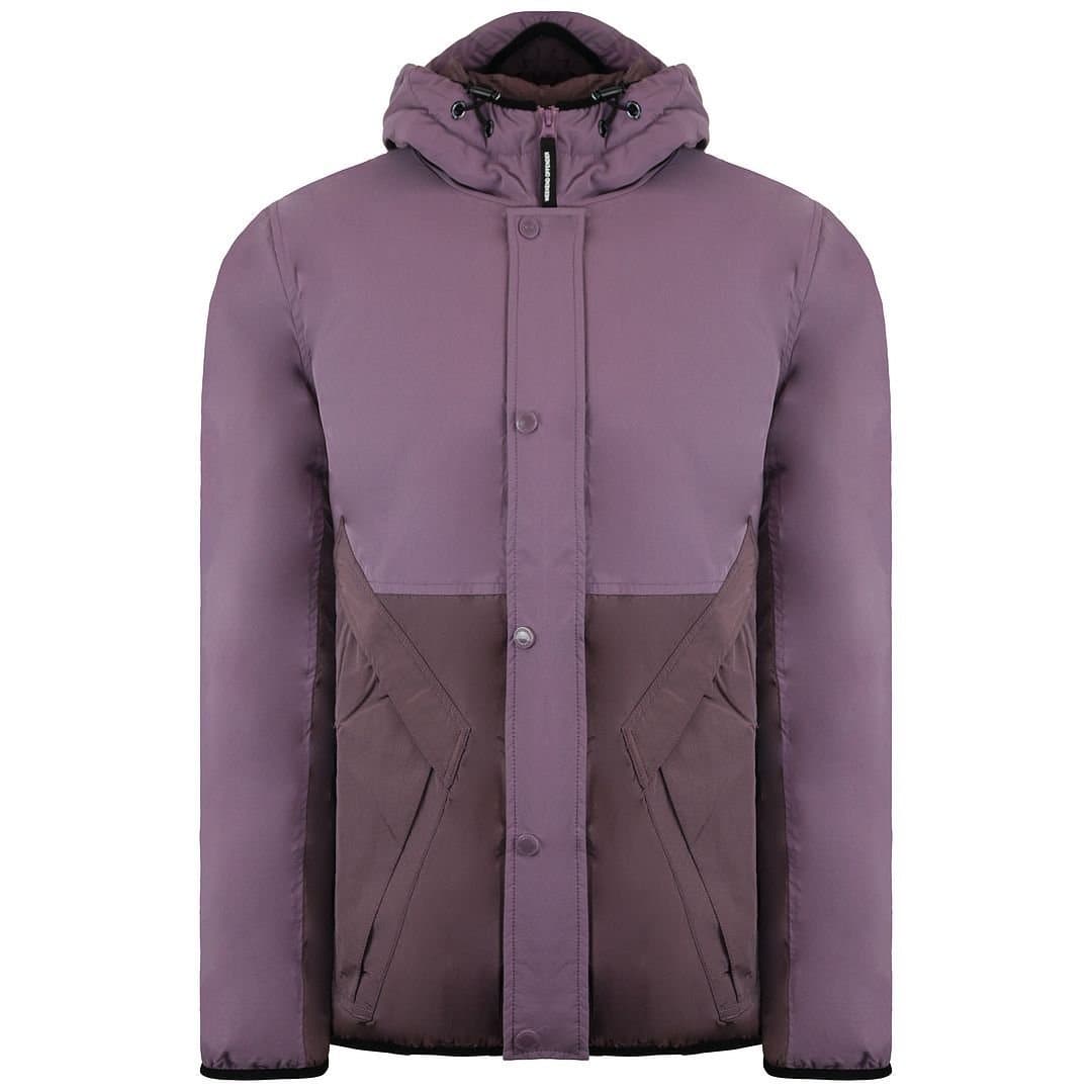 Weekend Offender Weekend Offender Men's Long Sleeve Zip Up Dark Grape Kyoto Jacket in Purple
