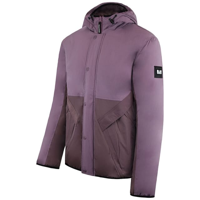 Weekend Offender Weekend Offender Men's Long Sleeve Zip Up Dark Grape Kyoto Jacket in Purple - 2