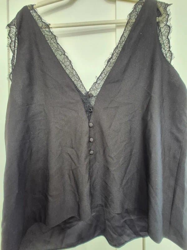 ASOS Button back lace trim asos cami