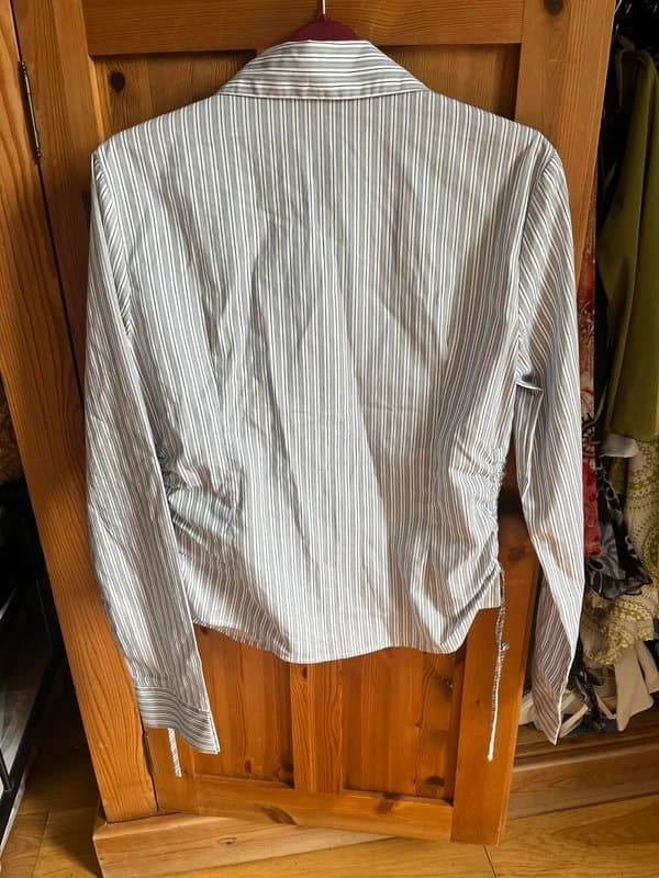 Bershka Grey striped shirt