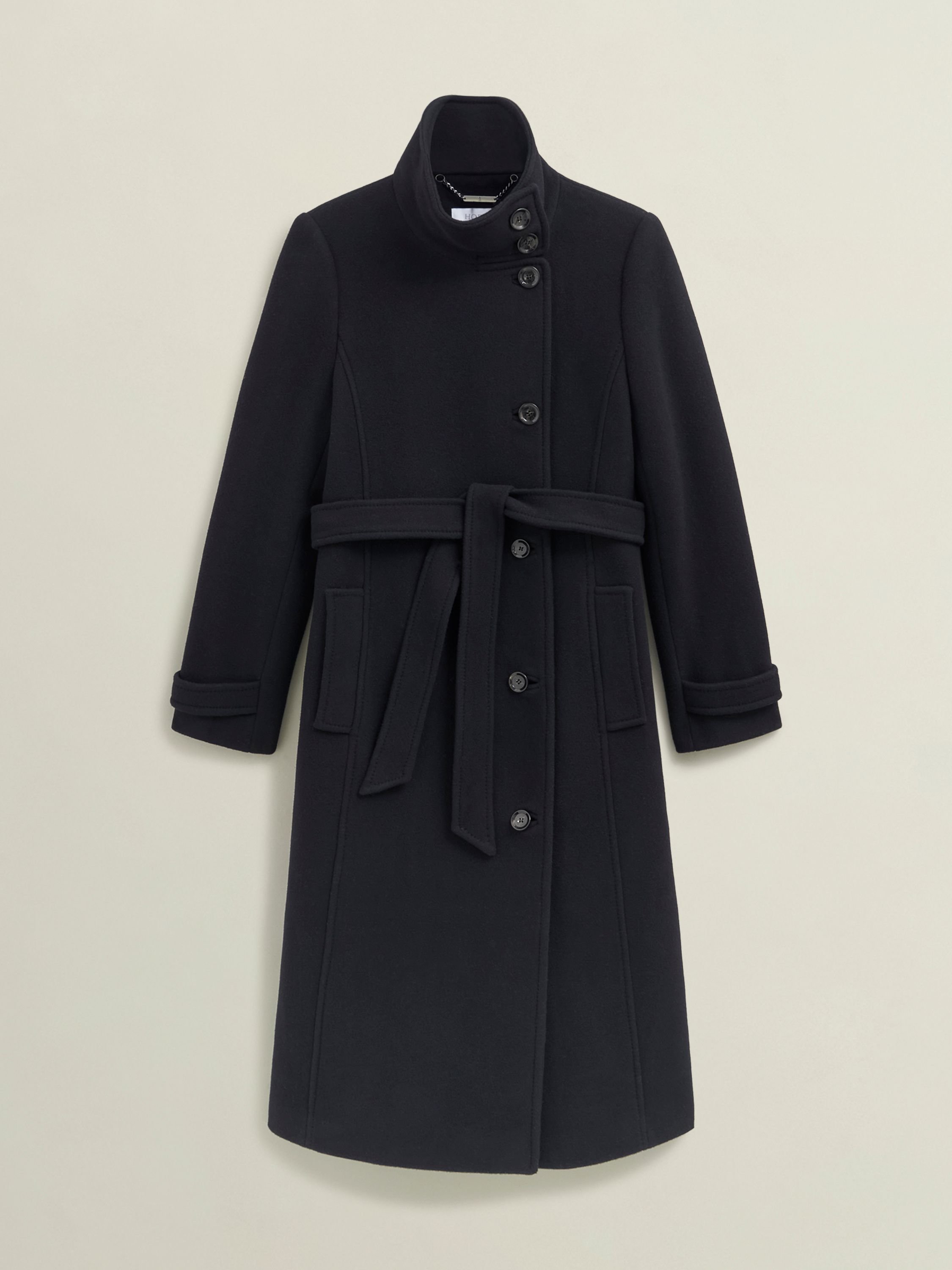 Hobbs London Hobbs London Women's Delilah Wool Blend Belted Coat in Black - 2