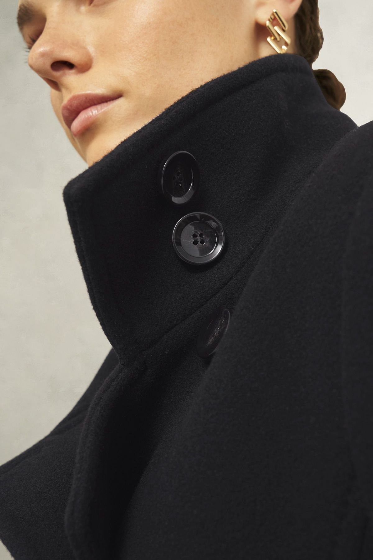 Hobbs London Hobbs London Women's Delilah Wool Blend Belted Coat in Black - 3