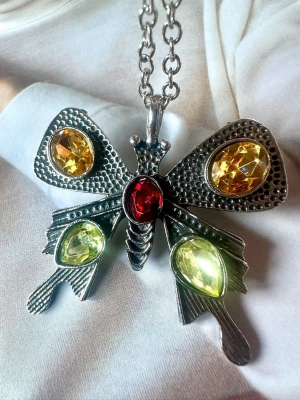 Hippie Stunning butterfly Oliver Bonas inspired hippy boho gothic moth rustic necklace