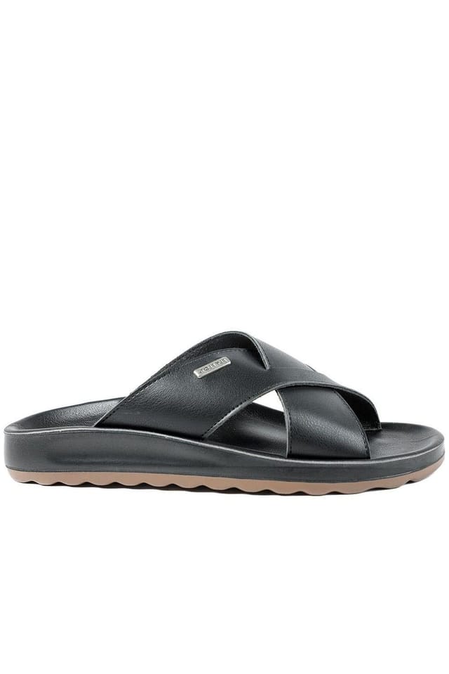 Fly Flot Fly Flot Men's FlyFlot Strappy Slip On Sandals in Black - 2