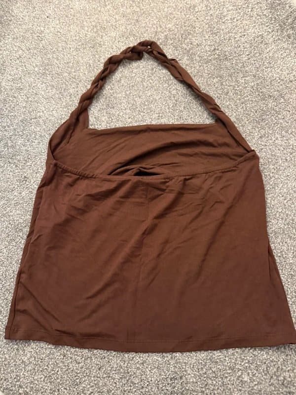 ASOS Brown halter neck top