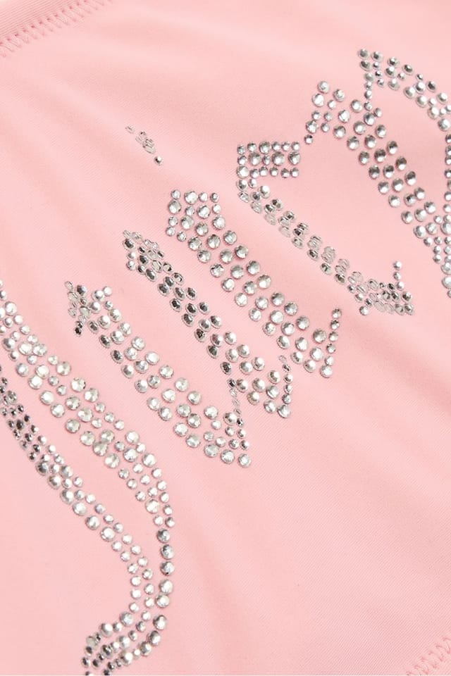 Juicy Couture Juicy Couture Women's Bandeau Bikini Set With Diamontes Pink - 3