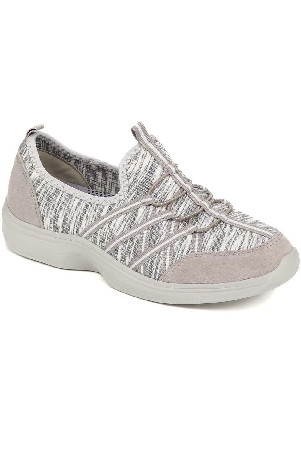Easyfit Easyfit Women's Extra-Wide Bungee Lace Trainers in Grey