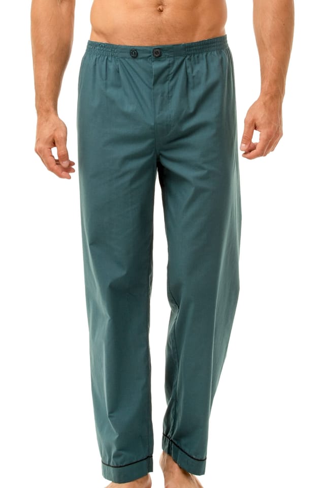 Haigman Haigman Men's Men's Navy & Teal 2 Pack Cotton Blend Pyjama Trousers - 3