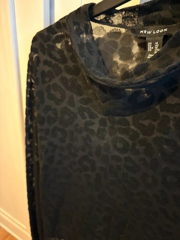 New Look New look velvet mesh top