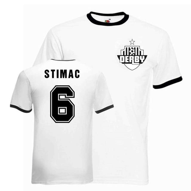 Derby County Derby County Men's Igor Stimac Derby Ringer Tee - 2
