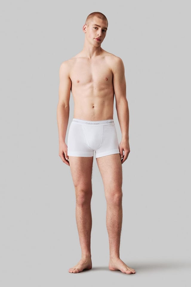 Calvin Klein Calvin Klein Men's Cotton Trunks 3 Pack - White - 2