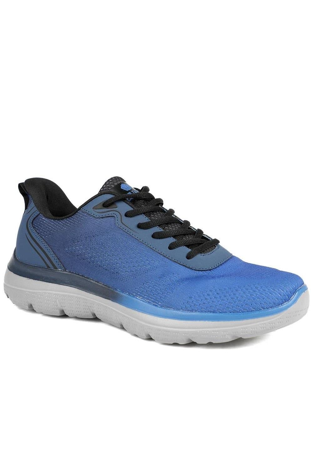Pavers Pavers Men's Wide Fit Active Trainers with Memory Foam Insole in Royal