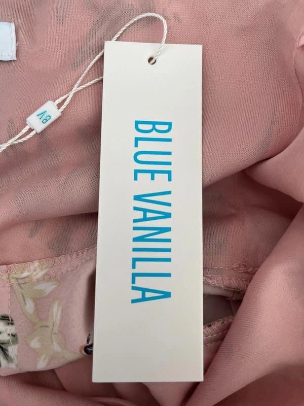 Blue Vanilla Blue vanilla dress size small 10 pink floral cami wrap womens new eu38 rrp £22