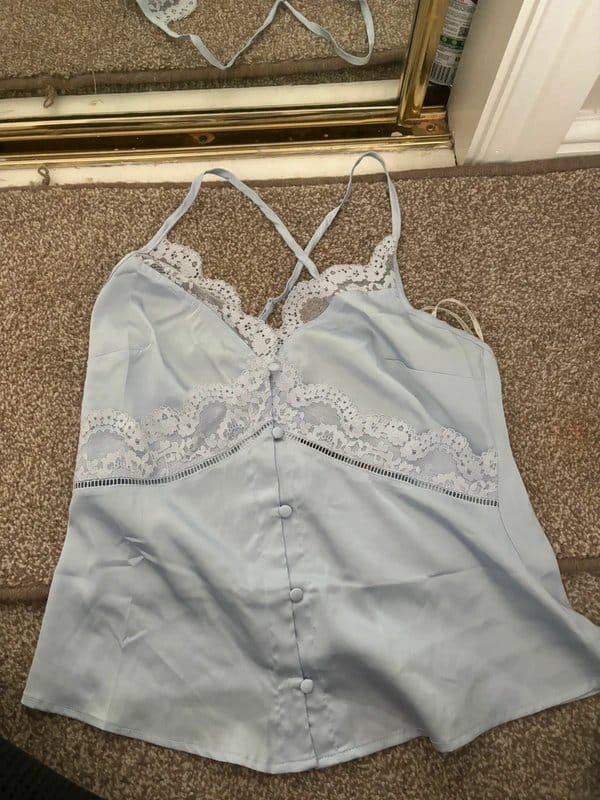 ASOS Light Blue Lace Cami Top