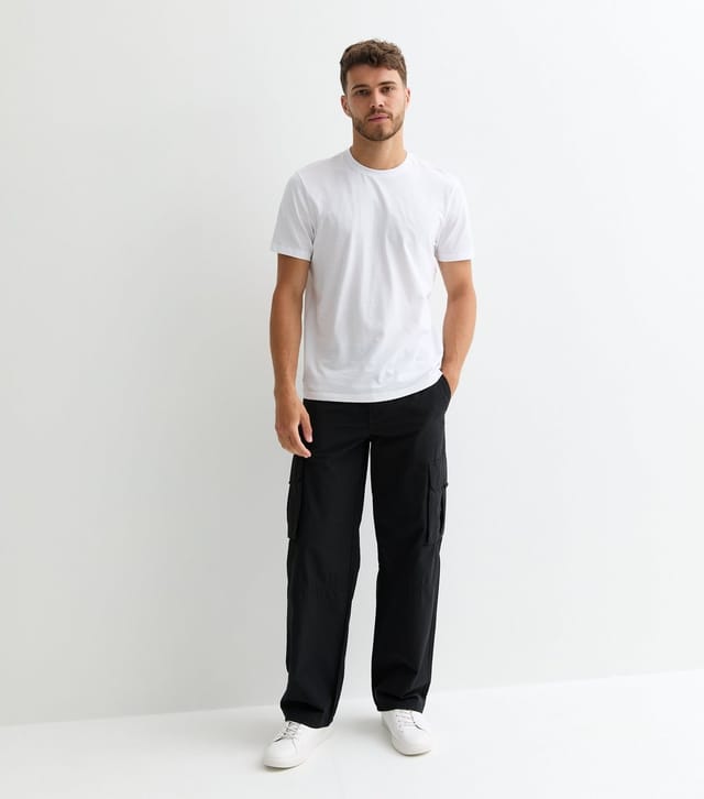 New Look Men's 2 Pack White Regular Cotton T-Shirts New Look - 3