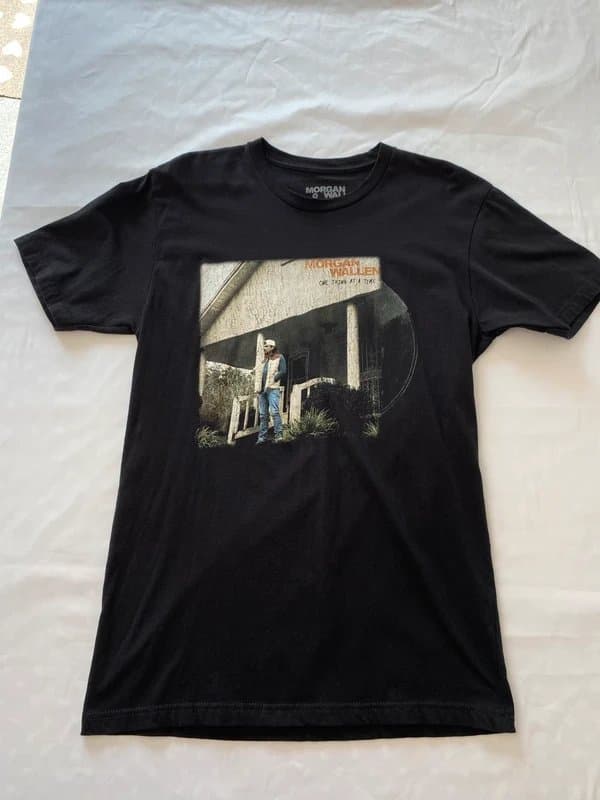 Morgan Wallen Morgan Wallen One Thing At A Time Black Graphic Tour T-Shirt Size Medium M Band Country