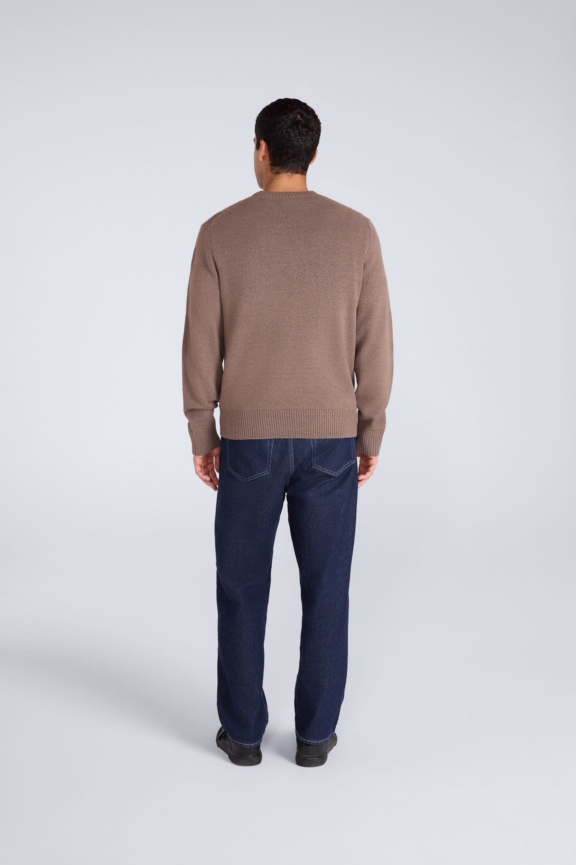 Animal Animal Men's Soft Comfortable Casual Stretchy Crew Neck Warm Cosy Pullover Jumper in Tan - 4