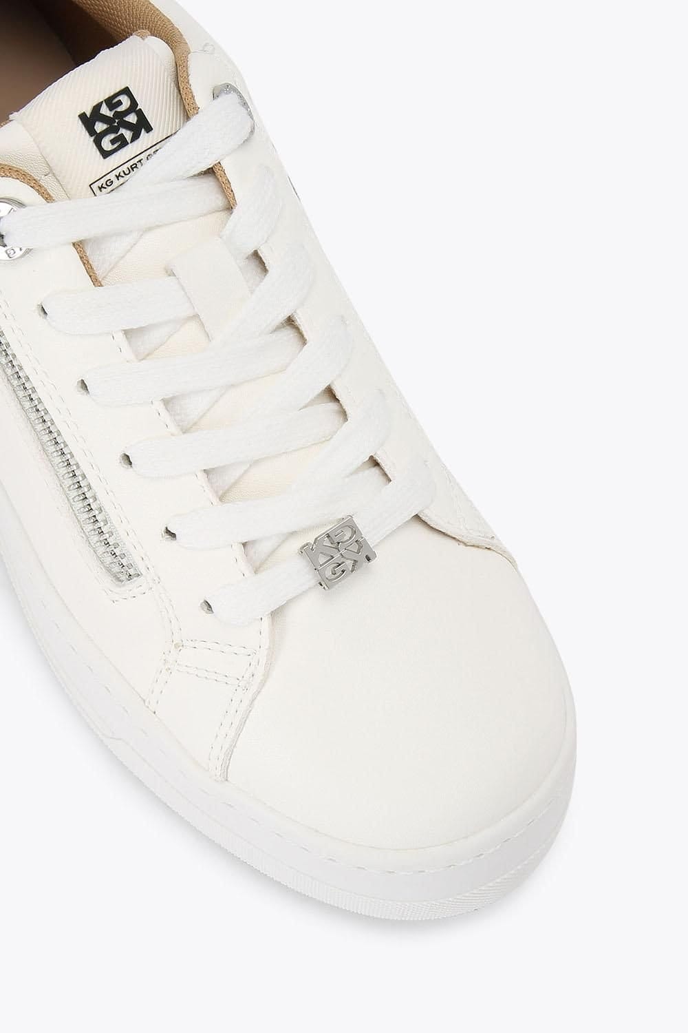 KG Kurt Geiger KG Kurt Geiger Women's 'Lottie Lace Up' Trainers in White - 4