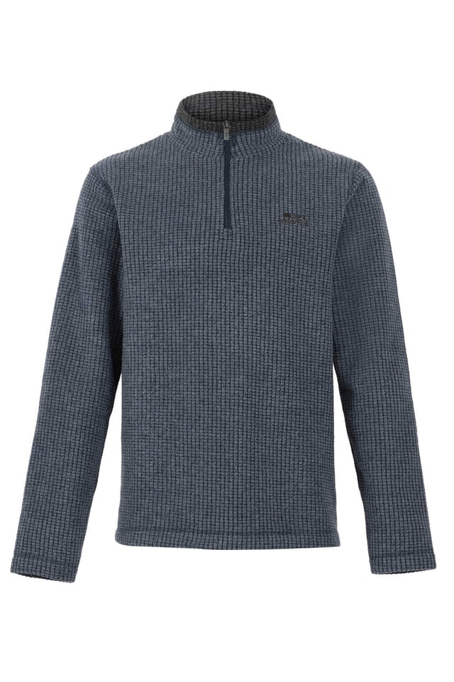Weird Fish Weird Fish Men's Newark 1/4 Zip Grid Fleece in Navy - 2