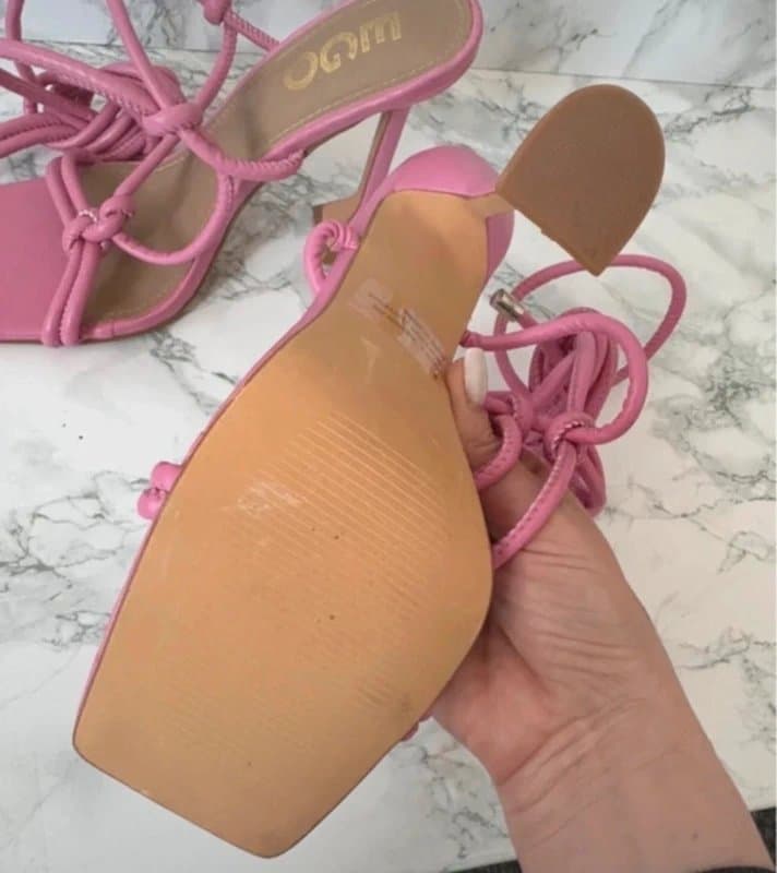 EGO Ego candy pink strappy heels sandals size 5