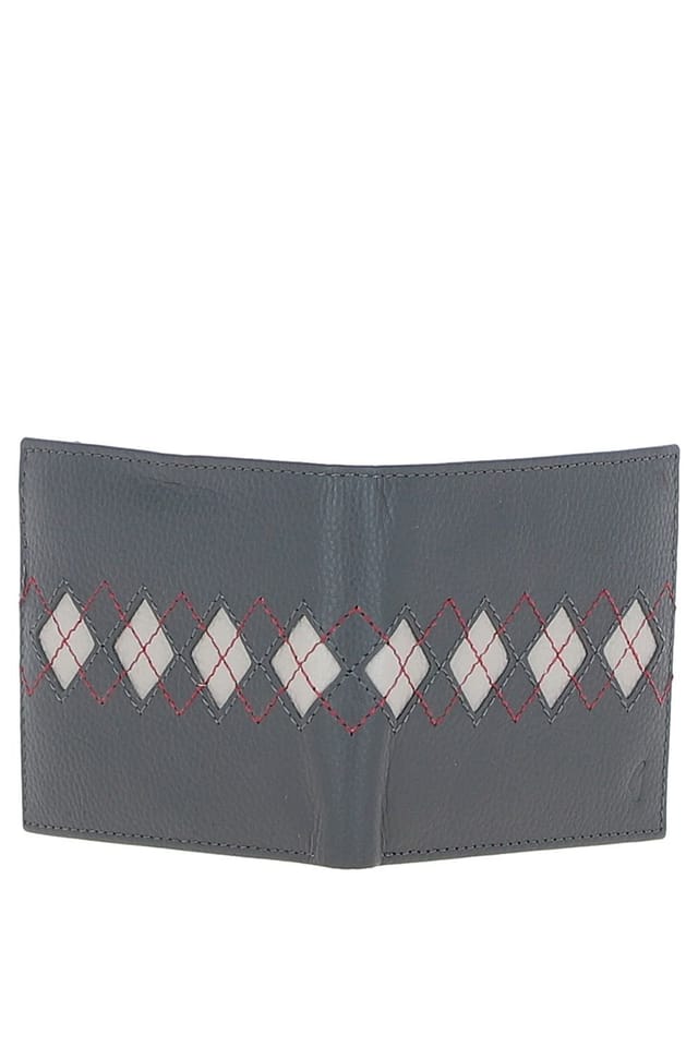 Gabicci GABICCI Men's '305' Real Leather Wallet & Key Ring Gift Set in Grey - 3