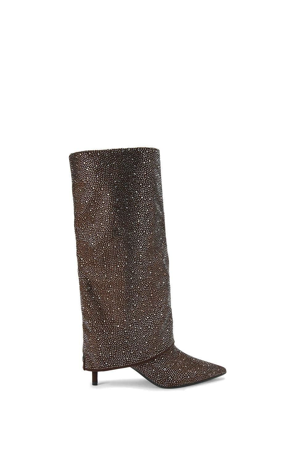 KG Kurt Geiger KG Kurt Geiger Women's 'Fate High Leg Gem' Boots in Bronze