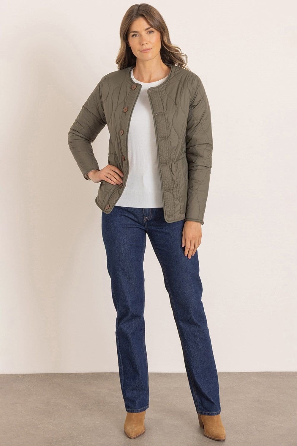 Klass. Klass. Women's Reversible Teddy Borg & Padded Jacket in Beige - 4