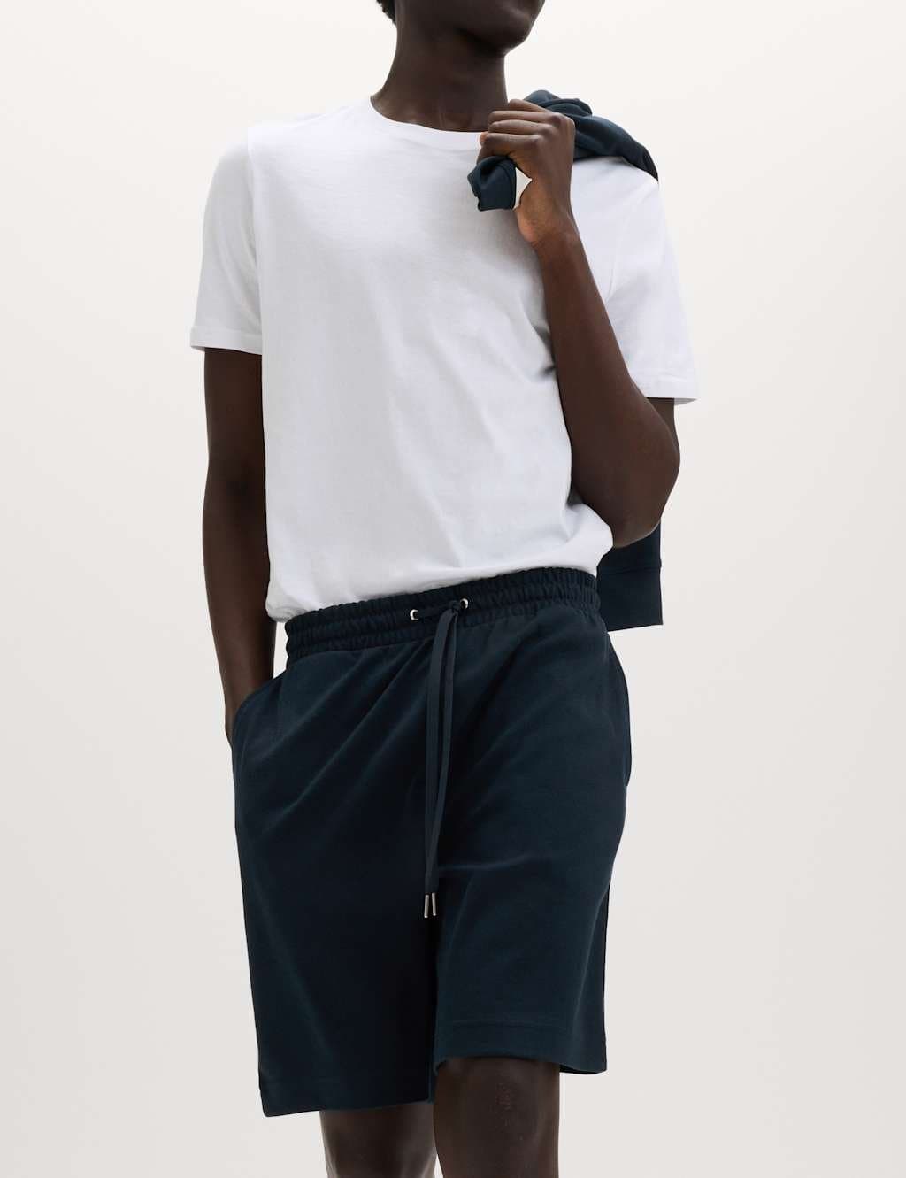 Marks & Spencer M&S Navy Jersey Shorts