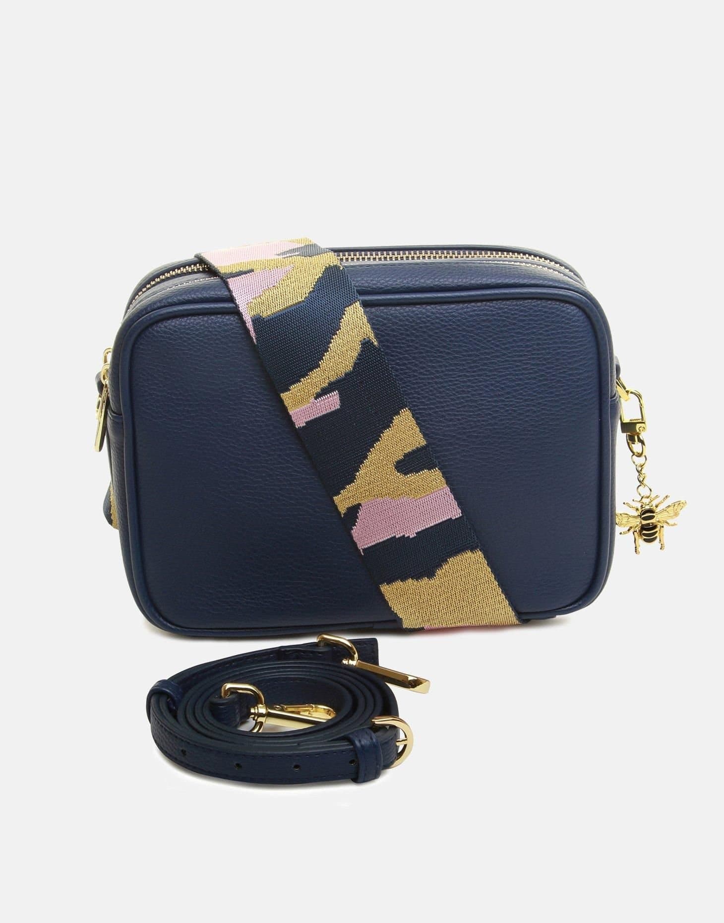ALICE WHEELER LONDON ALICE WHEELER LONDON Navy Soho Camera Crossbody Bag